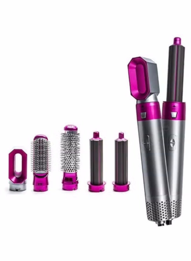 مجفف الشعر متعدد الوظائف 5 في 1: فرشة أيونات سالبة عالية السرعة للفروق، زيادة الحجم، التقوية، وتشكيل الموجات - أداة مهنية للصالون - Image 1